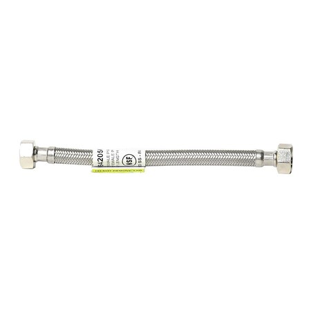Thrifco Plumbing 1/2 Inch FIP x 1/2 Inch FIP x 20 Inch Long Stainless Steel Faucet Riser 4401422